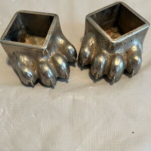 Cast iron “bear paw” feet- fisher for wood burning stoves - preloved